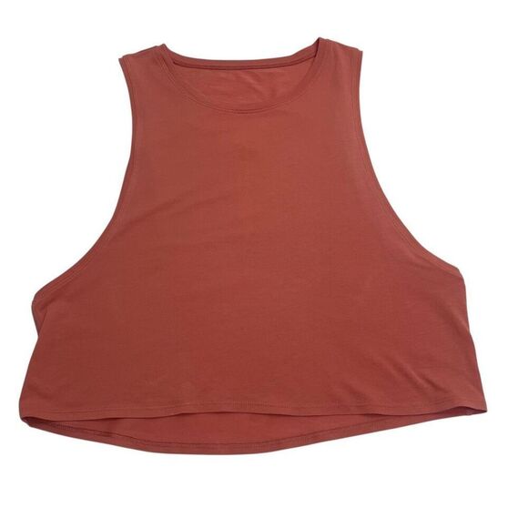 Lululemon Cut Back Crop Tank Rustic Coral size 4 - Picture 2 of 13